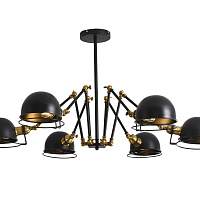Потолочная люстра Lumina Deco VALMONTI LDP D015-6 BK
