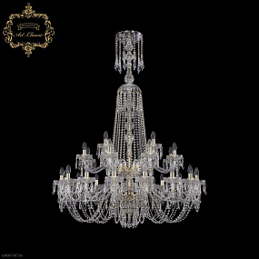 Большая хрустальная люстра Bohemia Art Classic 11.23.16+8+4.400.2d.XL-160.Gd.Dr