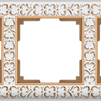 Рамка на 5 постов (белое золото) Werkel WL07-Frame-05