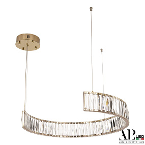 Хрустальная подвесная светодиодная люстра APL LED Sicilia SH23.60.A.Gd.3000.TK