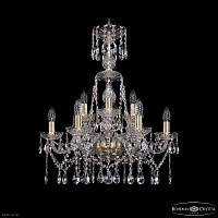 Большая хрустальная люстра Bohemia IVELE Crystal 1413/6+3/200/XL-66 G
