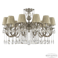 Подвесная хрустальная люстра Bohemia Ivele Crystal Verona 72203/12/300 A Ni ST10