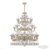 Большая хрустальная люстра Bohemia IVELE Crystal AL79101/16+8+8/300/3d A WMG P Clear/M-1F