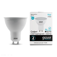 Лампа Gauss LED Elementary MR16 GU10 9 Вт 4100K 13629