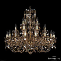 Большая хрустальная люстра Bohemia IVELE Crystal 1402/16+8+4/300 G M721