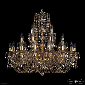 Большая хрустальная люстра Bohemia IVELE Crystal 1402/16+8+4/300 G M721