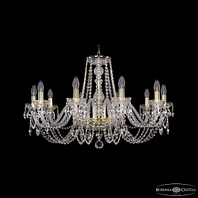 Хрустальная подвесная люстра Bohemia IVELE Crystal 1402/10/300/G