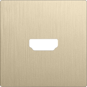 Накладка для розетки HDMI (шампань рифленый) Werkel WL10-HDMI-CP