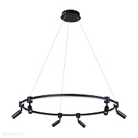 Подвесная светодиодная люстра Arte Lamp RING A2186SP-1BK