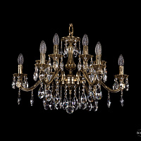 Литая подвесная люстра с хрусталем Bohemia IVELE Crystal 1703/12/225/A/GB