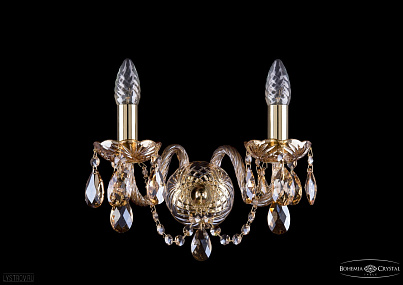 Бра хрустальное Bohemia IVELE Crystal 1402B/2/141G/M721