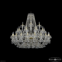 Большая хрустальная люстра Bohemia IVELE Crystal 1409/20+10+5/400 G