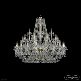 Большая хрустальная люстра Bohemia IVELE Crystal 1409/20+10+5/400 G