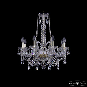 Хрустальная подвесная люстра Bohemia IVELE Crystal 1411/8/195/h-65 G