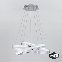 Светодиодная люстра с управлением по Wi-Fi Eurosvet Smart Posh 90276/3 хром