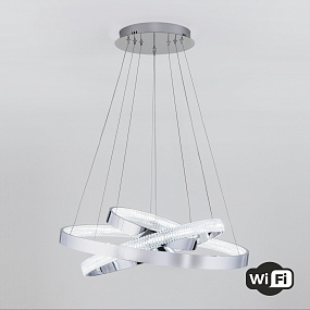 Светодиодная люстра с управлением по Wi-Fi Eurosvet Smart Posh 90276/3 хром
