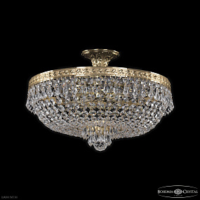 Хрустальная потолочная люстра Bohemia IVELE Crystal 19271/45IV G
