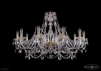 Хрустальная подвесная люстра Bohemia IVELE Crystal 1411/10/360-66/G