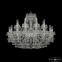 Большая хрустальная люстра Bohemia IVELE Crystal 1409/16+8/300 Ni