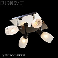 Люстра потолочная EUROSVET 60301 60301/4 хром/венге