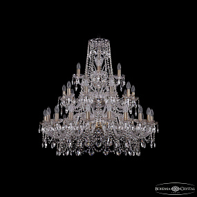 Большая хрустальная люстра Bohemia IVELE Crystal 1411/20+10+5/360/3d Pa