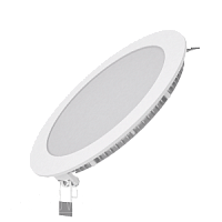 Светодиодный встраиваемый светильник Gauss ультратонкий круглый IP20 15W 2700K
