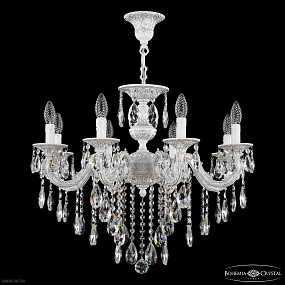 Хрустальная подвесная люстра Bohemia IVELE Crystal Florence 71201/8/210 B WMN