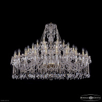Большая хрустальная люстра Bohemia IVELE Crystal 1413/24+12+6/530 G