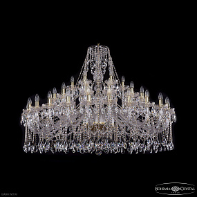 Большая хрустальная люстра Bohemia IVELE Crystal 1413/24+12+6/530 G