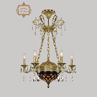 Хрустальная подвесная люстра Bohemia Art Classic 31.51.6.CK125SP.250SP.G.Sp.Amber.Blue.1E