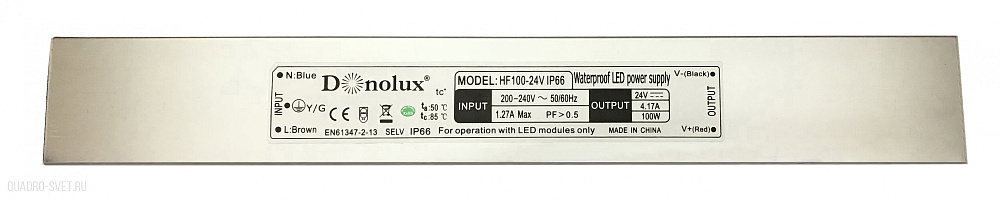 Блок питания IP66,100Вт,DC24В Donolux HF100-24V IP66