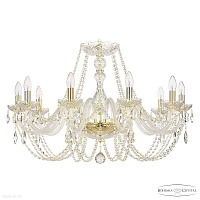Большая хрустальная люстра Bohemia IVELE Crystal 101/10/300 G