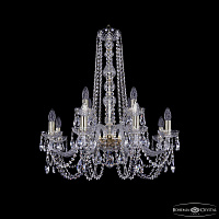 Хрустальная подвесная люстра Bohemia IVELE Crystal 1402/8+4/240/h-76 G