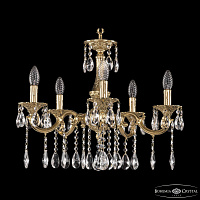 Подвесная хрустальная люстра Bohemia Ivele Crystal Verona 72101/5/175 A G