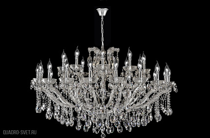 Большая хрустальная люстра Crystal Lux HOLLYWOOD SP20+10 CHROME