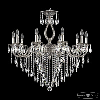 Подвесная хрустальная люстра Bohemia Ivele Crystal Verona 72301/10/300 B NB