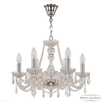 Хрустальная подвесная люстра Bohemia IVELE Crystal 104/6/165 Ni