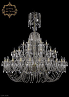 Большая хрустальная люстра Bohemia Art Classic 11.11.24+12+6.530.XL-160.Gd.Sp