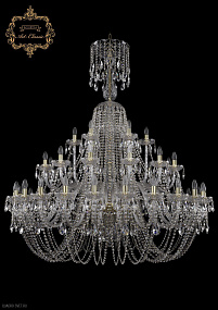 Большая хрустальная люстра Bohemia Art Classic 11.11.24+12+6.530.XL-160.Gd.Sp
