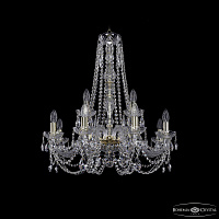Хрустальная подвесная люстра Bohemia IVELE Crystal 1406/8+4/240/h-75 G