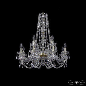 Хрустальная подвесная люстра Bohemia IVELE Crystal 1406/8+4/240/h-75 G