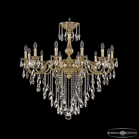 Подвесная хрустальная люстра Bohemia Ivele Crystal Verona 72101/12/360 B G