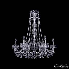Хрустальная подвесная люстра Bohemia IVELE Crystal 1409/6/240/h-75 Ni