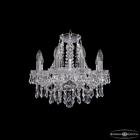 Хрустальная подвесная люстра Bohemia IVELE Crystal 1403/8/141 Ni