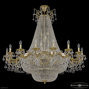 Большая хрустальная люстра Bohemia IVELE Crystal 2210H208/16/123IV/Y1 G Balls