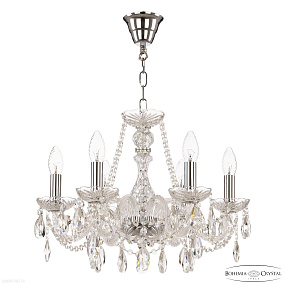 Хрустальная подвесная люстра Bohemia IVELE Crystal 116/6/165 Ni