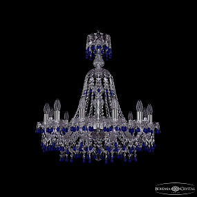 Хрустальная подвесная люстра Bohemia IVELE Crystal 1410/12/240/XL-74 Ni V3001