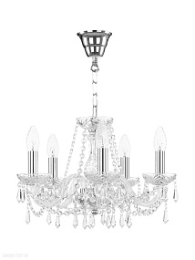 Хрустальная подвесная люстра Bohemia IVELE Crystal 104/5/141 Ni