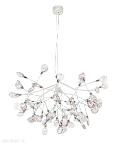 Большая люстра Crystal Lux EVITA SP63 WHITE/TRANSPARENT
