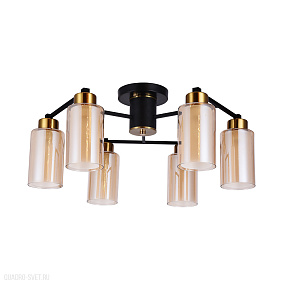 Потолочная люстра Arte Lamp LEO A7027PL-6BK
